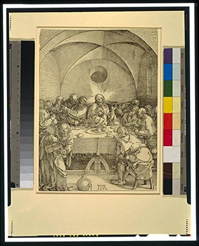 HistoricalFindings Fotoğraf: Büyük Tutku, Son Akşam Yemeği, İsa Mesih, Masa, Havariler, 1510, Albrecht Durer