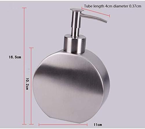 LEİGE Sıvı Sabunluk 304 Paslanmaz çelik sabunluk Düz Emülsiyon Şişesi, 390ml