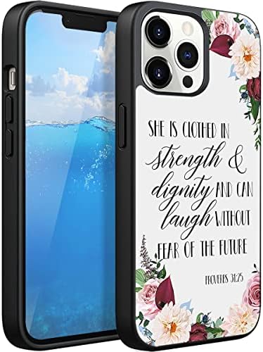 O Güç ve Haysiyet ile Giyinmiş Çiçek Kutsal Telefon Kılıfı için iPhone 14 13 12 11Pro Max XR 8 Artı Samsung Galaxy
