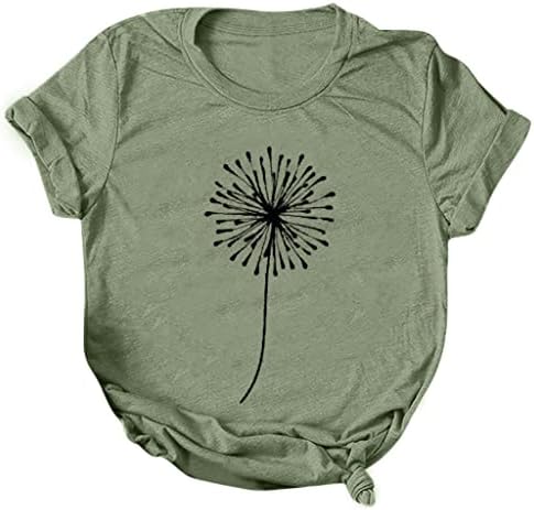 GWNDHTBL Gömlek Kadın 2023, kalça Kısa Kollu Tees Kadınlar için Yaz Resmi Rahat Rahat T Shirt T Shirt
