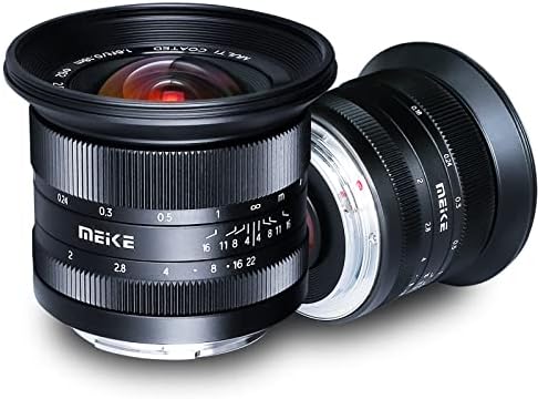 Meike 12mm f2. 0 Ultra Geniş Açı manuel odak lensi ile Uyumlu Sony E Dağı APS-C Aynasız Kameralar A6400 A5000 A5100