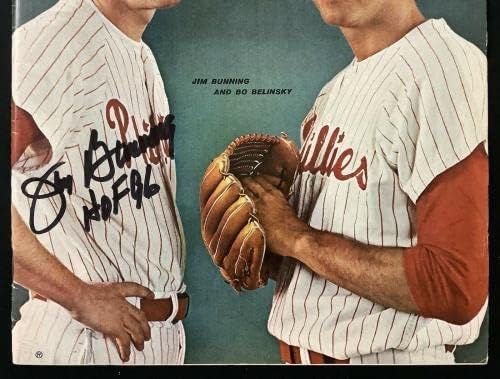 Jim Bunning İmzalı Sports Illustrated 3/1/65 Etiket Yok Phillies İmzası HOF JSA - İmzalı MLB Dergileri