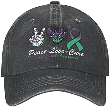 Anal kanser farkındalık kapaklar barış seviyor tedavi şapkalar kadınlar için beyzbol şapkası hediye