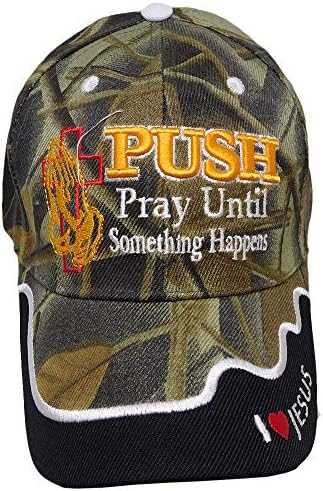 Bir şey olana kadar Dua Et İsa kamuflajını Seviyorum Camo işlemeli şapka kap