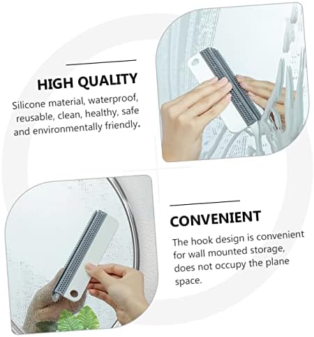 DOITOOL 2 adet Silikon Silecek Silikon Silecek Temizleme Fırçaları Ev Kullanımı için Yan Ayna Silecek duş kapısı Silecek