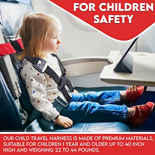 Çocuk Uçak Emniyet Seyahat Koşum Takımı, Metal toka ile yükseltilmiş, Emniyet emniyet sistemi Çocuğunuzu şüphelenmeyenlerden