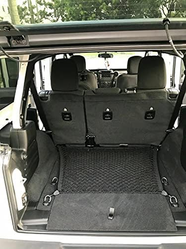 EACCESSORİES Jeep Wrangler Unlimited için EA Gövde Düzenleyici (yalnızca 4 kapı) 2018-2022-Mesh Araba Gövde Düzenleyici-SUV,