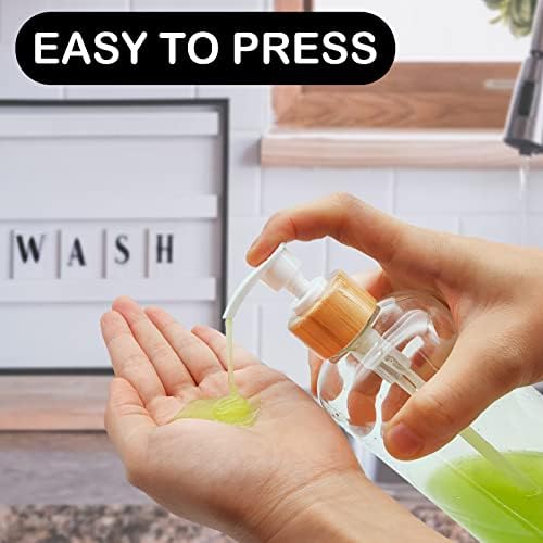 Temizle Sabunluk Seti 16 oz Plastik Sabunluk El ve bulaşık deterjanı Dağıtıcı Mutfak Doldurulabilir Sabun losyon dispenseri
