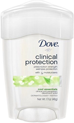 Dove Klinik Koruma Terlemeyi Önleyici Deodorant Katı, Cool Essentials 1.70 oz (3'lü Paket)