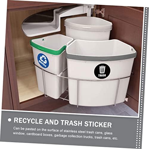 YARNOW 1 takım Sınıflandırma Yapışkanlı Ofis Can Daire ve Çöp Etiket Çöp Tarzı Otel Çıkartmaları Mutfak Kutusu İşaretleri