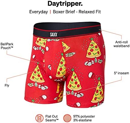 SAXX erkek iç Çamaşırı-Daytripper Boxer Kısa Sinek Dahili Kese Desteği-Erkekler için İç Çamaşırı, Sonbahar