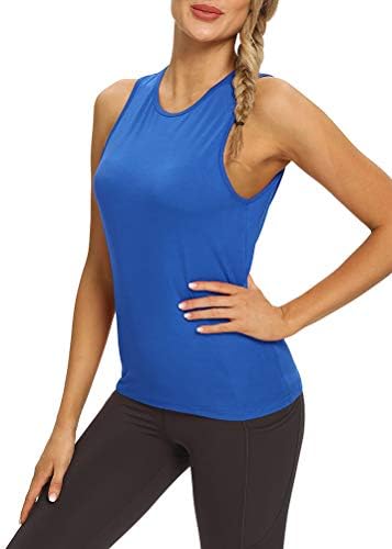 Kadınlar için Mıppo Egzersiz Üstleri Aç Geri Yoga Gömlek Tankı Üstleri Atletik Üstleri Spor Salonu egzersiz kıyafetleri