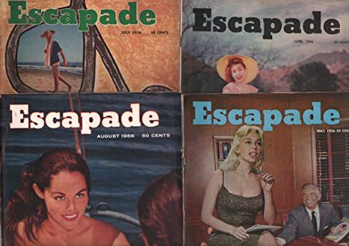Escapade-15 1950'lerin Vintage Erkek Dergisi Lot-cheesecake-pulp fiction-VG