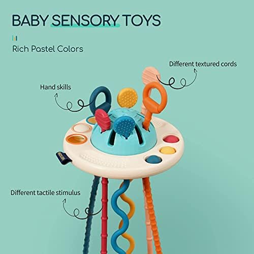Pichoi Montessori Oyuncaklar için Bebek 6 Ay, Bebek Duyusal Oyuncak Çocuklar için 1 Yaşında, Silikon Diş Çıkarma Oyuncak