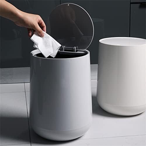 WODMB çöp kutuları Mutfak Banyo Wc Çöp Sınıflandırma çöp kutusu Çöp kovası Pres Tipi (Renk: A, Boyut: 17X14. 5X13CM)