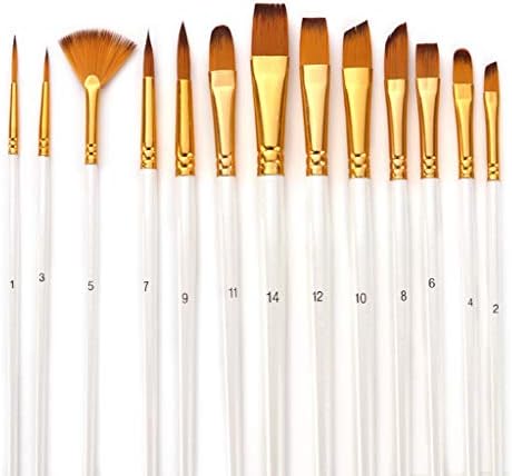 13 adet Naylon Saç Ahşap Saplı Suluboya Boya Fırçası Kalem Seti DIY Yağ Akrilik Boya Sanat Boya Fırçaları Boya Fırçası