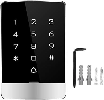 Vifemify Makinesi Sistemi T9 - W Dokunmatik Düğme Su Geçirmez Metal Kart ofis kapısı Erişim Kontrol Makinesi (ID)