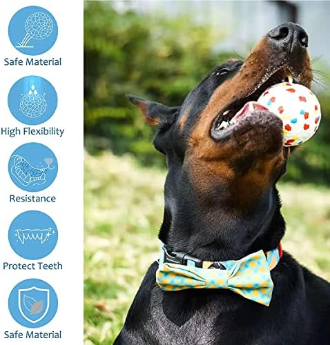 OKEN Köpek Oyuncak Topları, güçlü kabarık ve dayanıklı köpek Eğitim topu, katı lastik top, su üzerinde yüzer İnteraktif
