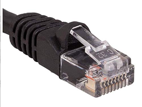 eBusinessCables tarafından MRP 5 Ayak CAT6 Ethernet UTP LAN RJ45 Kablo Kalıplı Önyükleme (Siyah)