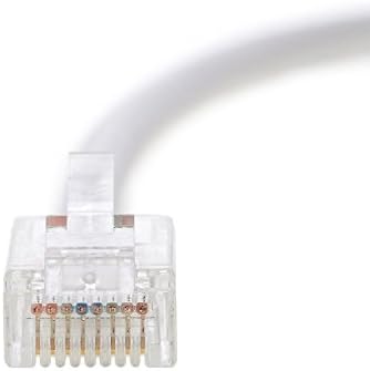 Montaj Parçaları (5'li Paket) Ethernet Kablosu CAT6 Kablo UTP Önyüklemeli 150 FT - Beyaz-Profesyonel Seri-10 Gigabit/Sn