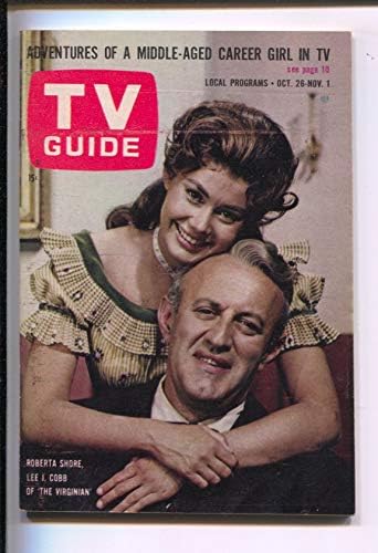 TV Rehberi 10/26/1963-Virginian-Lee J. Cobb-Roberta Shore-Doğu Illinois-Etiket yok - gazete standı kopyası-VF