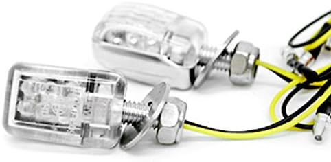 Krator Mini Özel LED Dönüş Sinyali Gösterge İşıkları Lamba ile Uyumlu Suzuki Burgman Moped Mekik FA50 FZ50