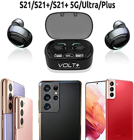 Volt Plus TECH Kablosuz V5. 1 PRO Kulaklıklar Fire Stick IPX3 ile Uyumlu Bluetooth Dokunmatik Su Geçirmez/Sweatproof/Mikrofonlu