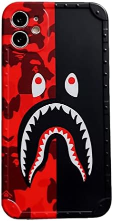 Kukukecase KUBEKE iPhone 11 Kılıf 6.1 İnç, Sokak Moda Köpekbalığı Dişleri / Köpekbalığı Yüz Karikatür Tasarlanmış