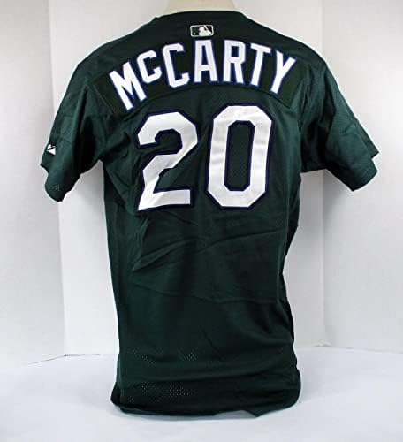 2001-02 Tampa Körfezi Şeytan ışınları Dave McCarty 20 Oyun Verilmiş Yeşil Forma BP ST 700 - Oyun Kullanılmış MLB