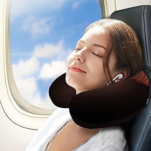Afrika Amerikan Güzel Kız Boyun Yastık U şeklinde Seyahat Yastık Uçak Seyahat Araba ofis Uyuklayan