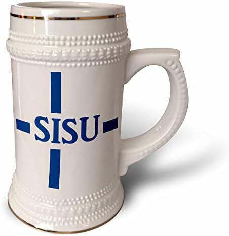 3dRose Sisu-Stoacı irade gücü anlamına gelen Fince kelime-Finlandiya. - 22oz Steın Kupa (stn_321408_1)