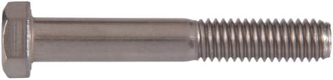 Hillman Grubu 4159 altıgen başlı vida A2 Paslanmaz Çelik Metrik M5-0.80 X 12mm (25'li Paket)