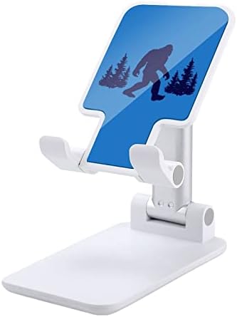 Komik Mavi Bigfoot Ayarlanabilir Cep telefon standı Katlanabilir Taşınabilir Tablet Tutucu Ofis Seyahat için Çiftlik