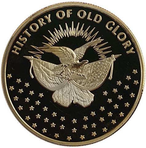 Betsy Ross Bayrağı Altın Sikke Emorial Continental Toplantı 1777 Amerika Birleşik Devletleri Tarih Koleksiyonu Hatıra
