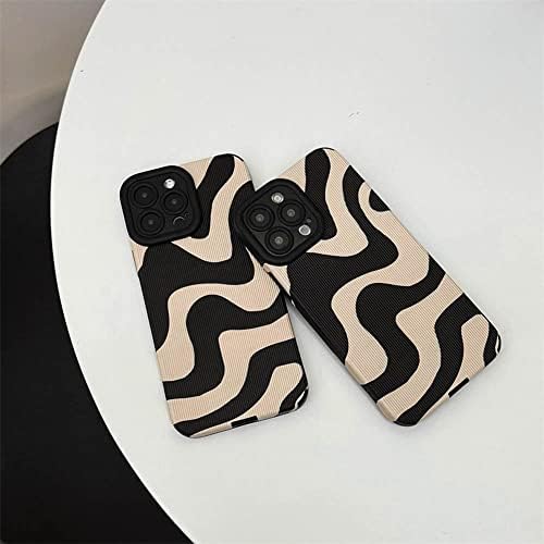 Ownest ile Uyumlu iPhone 11 Pro Kılıf ile Moda Basit Sevimli Zebra Çizgili Desen Kılıf Kadınlar Kızlar için Yumuşak