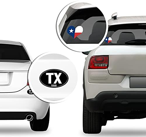 Texas Cumhuriyeti Sticker, Texas Araba Sticker, Vintage Devlet Amblemi Çıkartması, Yalnız Yıldız Devlet Vinil, Siyah
