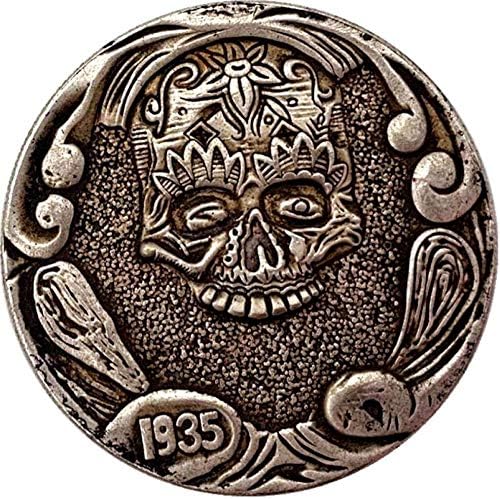 1935 Wanderer Kafatası Antika Bakır ve Gümüş Hatıra parası Koleksiyonu Sikke Bakır ve Gümüş Sikke Zanaat Kafatası