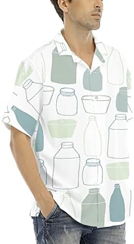 2023 Yeni Özel Logo erkek Hawaii Gömlek Setleri Kısa Kollu Casual Düğme Aşağı Plaj Çiçek Gömlek ve Şort