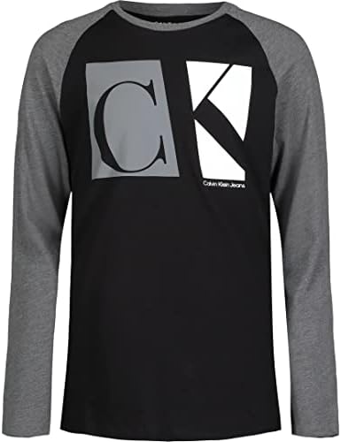 Calvin Klein Erkek Uzun Kollu Grafik Ekip Boyun T-Shirt