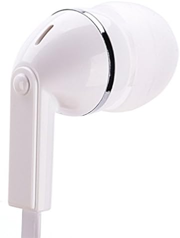 Premium Mono Kulaklık Düz Kablolu Beyaz Tek Kulaklık Kulaklık Mikrofon için AT & T LG G Flex-AT & T LG G Flex 2-AT