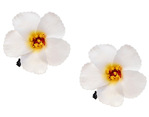 Aşk Tatlı 3 adet Hawaiian Plumeria Saç Klipleri Galsang Çiçek Tokalarım Plaj Partisi için (1 P Mavi)