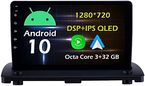 9 3+32GB Android 10 Dash Araba Stereo Radyo Volvo için Fit XC90 2004 05 06 07 08 09 10 11 12 13 14 GPS Navigasyon