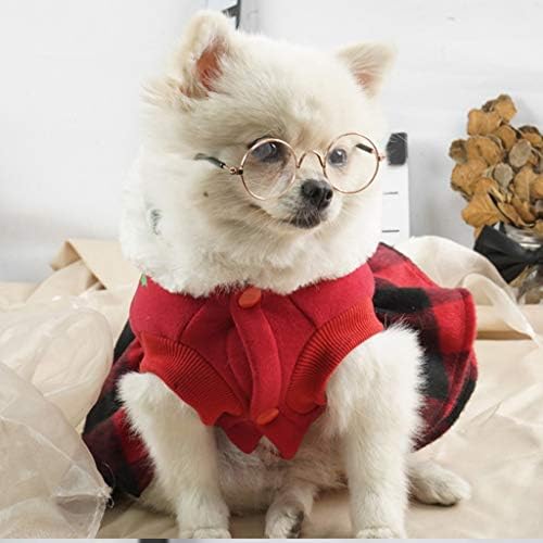 ıCJJL Evcil Hayvanların Gömlekleri Noel Teması Baskılı Kar Tanesi Pelerin Köpekler için Sıcak Üstler