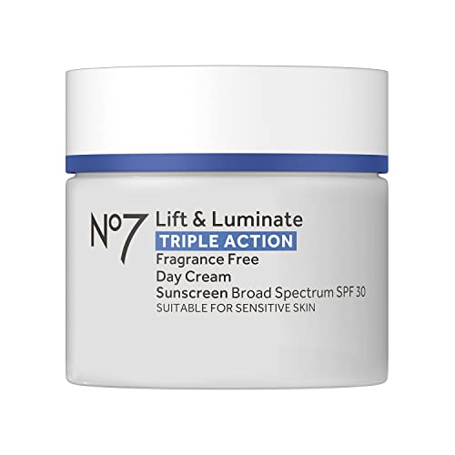 No7 Lift & Luminate Üçlü Etkili Gündüz Kremi SPF 30-Geniş Spektrumlu Yaşlanma Karşıtı Yüz Kremi - Nemlendirici Ebegümeci