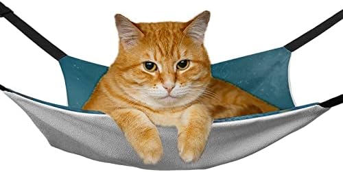 Kedi kafesi Hamak Mermaid Mavi Pet Salıncak Yatak için Uygun kafes sandalye Araba Kapalı Açık 16.9x 13