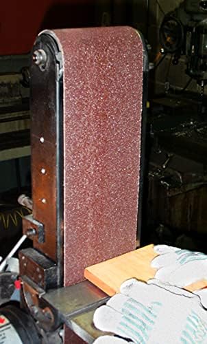 Sungold Aşındırıcılar Endüstriyel X Ağırlıklı Alüminyum Oksit 320 Grit Zımpara Bantları (3 / Kutu), 4 inç. x 36 inç.
