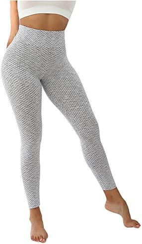 Kadın Yoga Pantolon-Yüksek Belli Bacak Rahat Gevşek Düz Salon Jogger Egzersiz Sweatpants Legging