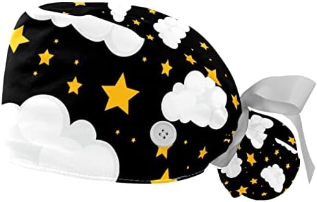 Mor Roket Ayın Üzerinde Uçan Çalışma Kapağı Düğmeleri ile Uzun Saç Elastik kurdele Geri Şapka Kadınlar için