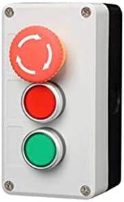 SJSW kontrol kutusu ile ışık düğmesi anahtarı 24 V/220 V ile acil durdurma düğmesi kendini sıfırlama endüstriyel anahtarı