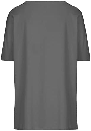 Bayan Kısa Kollu TopsBasic Katı Rahat Gevşek Gömlek moda T - Shirt Yuvarlak Boyun Kısa Kollu Bluz Üst